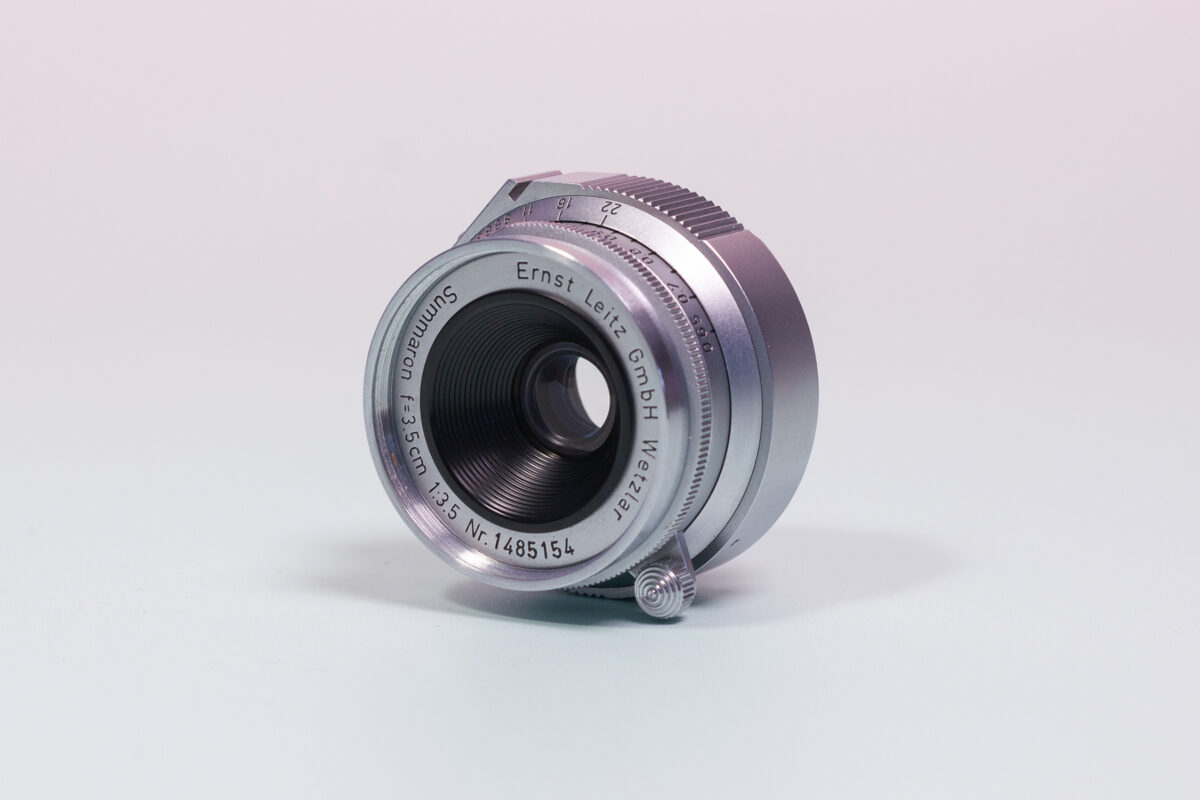 Leica Summaron 35 lens with goggles