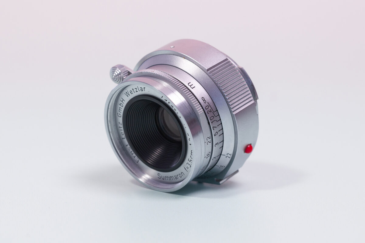 Leica Summaron 35 lens with goggles