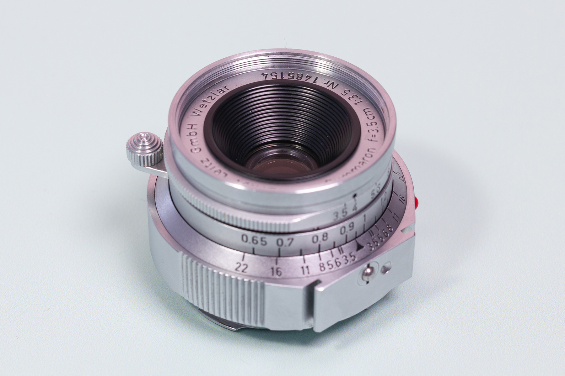 Leica Summaron 35mm f3.5 lens with goggles
