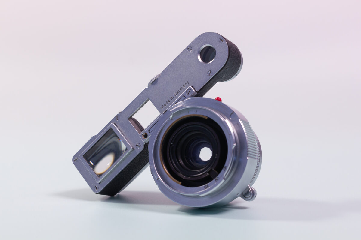 Leica Summaron 35 lens with goggles