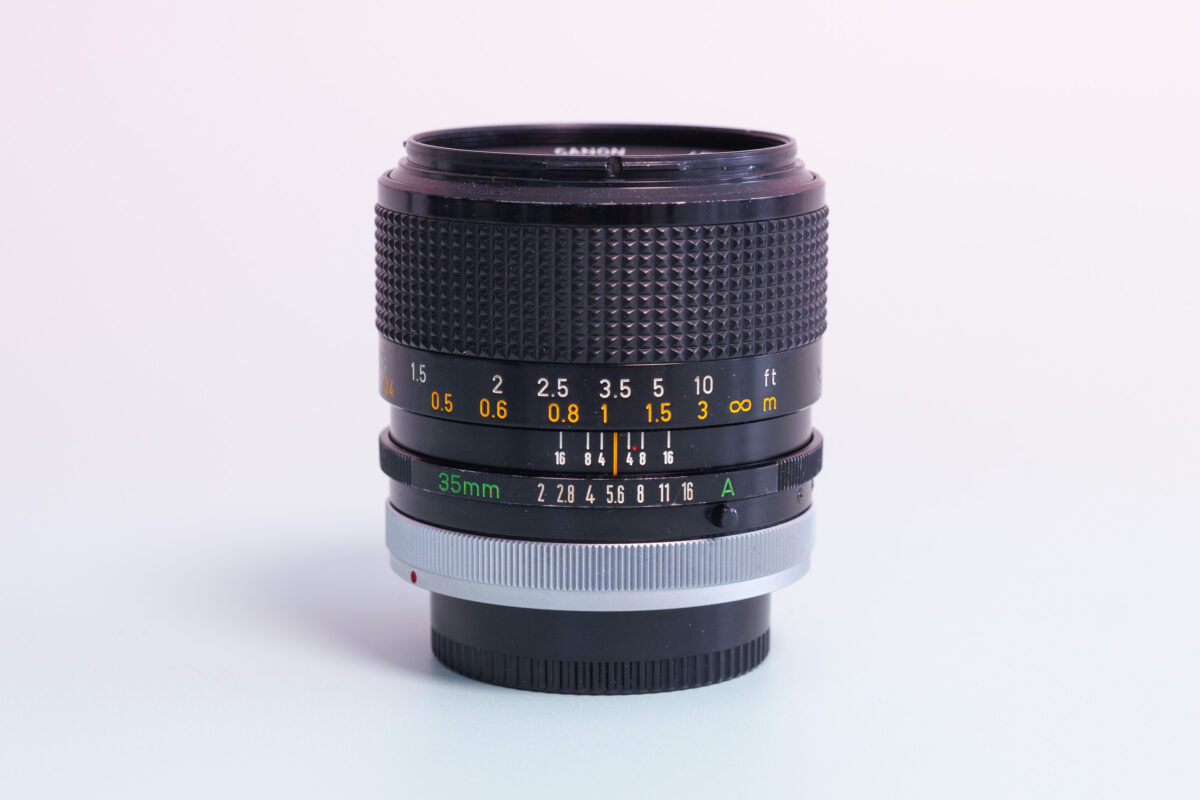 CANON FD 35mm f/2 S.s.C. MF ワイドアングルレンズ #FH20